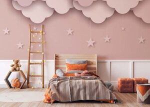 Thiết kế phòng ngủ màu hồng pastel